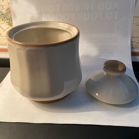 Vintage Renaissance 275 Cafe Japan Stoneware Coffee Lidded Sugar Bowl Beige - Picture 2 of 5